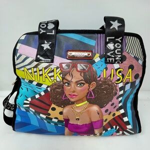 Nicole Lee Colorful Graphic Tote Bag